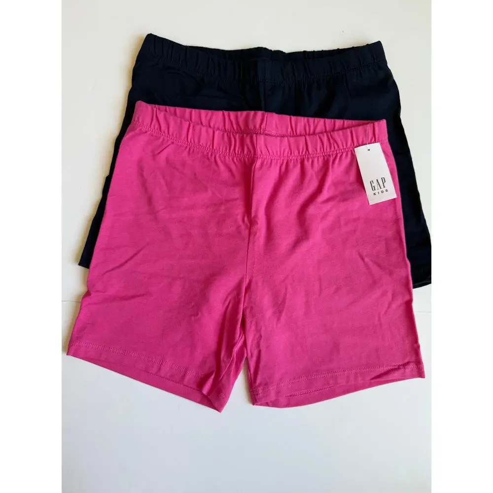 NEW Gap Kids Cartwheel Shorts Pink Navy Black Girls Large 10